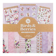 12 Patterned Cards - Birds & Berries 342469