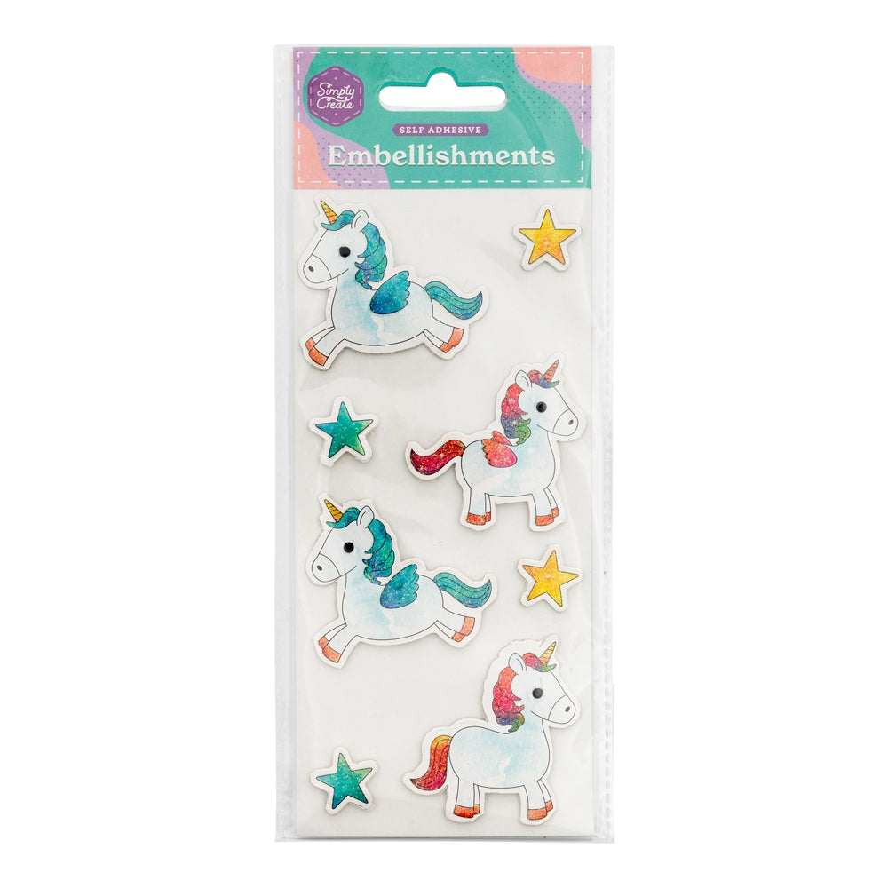Unicorn Embellishments - Self Adhesive 342516
