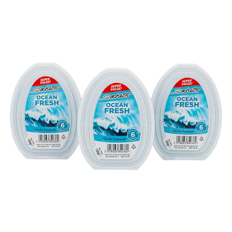 Solid Gel Air Freshener - Ocean Fresh 3 Pack 342619