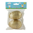Easter Gold Glitter Eggs - 2 Pk 342825