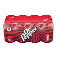 Dr pepper 8 pack cans on a white background
