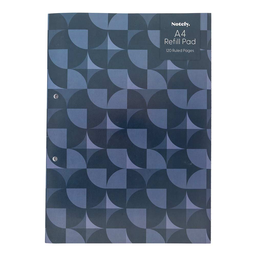 A4 Refill Pad 120 Ruled Pages Blue