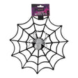Black Glitter Spider Web Decoration  343408