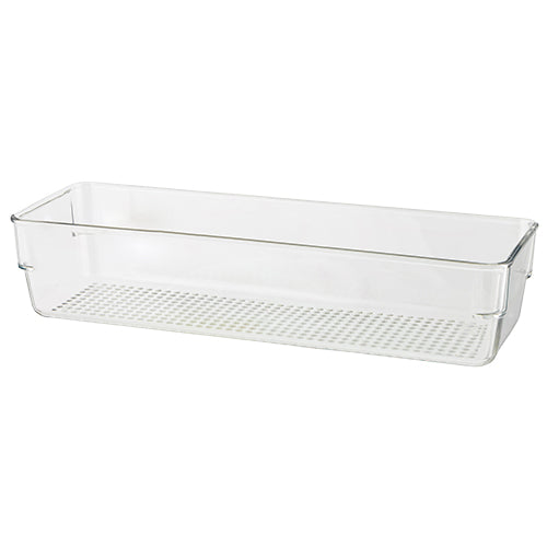 Clear Plastic Fridge Long Storage Basket