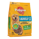 Pedigree Adult Dry Dog Food With Poultry And Vegetables 3 Kg