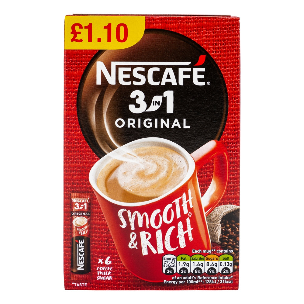 Nescafe 3-In-1 6 Pack 343776