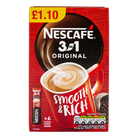 Nescafe 3-In-1 6 Pack 343776