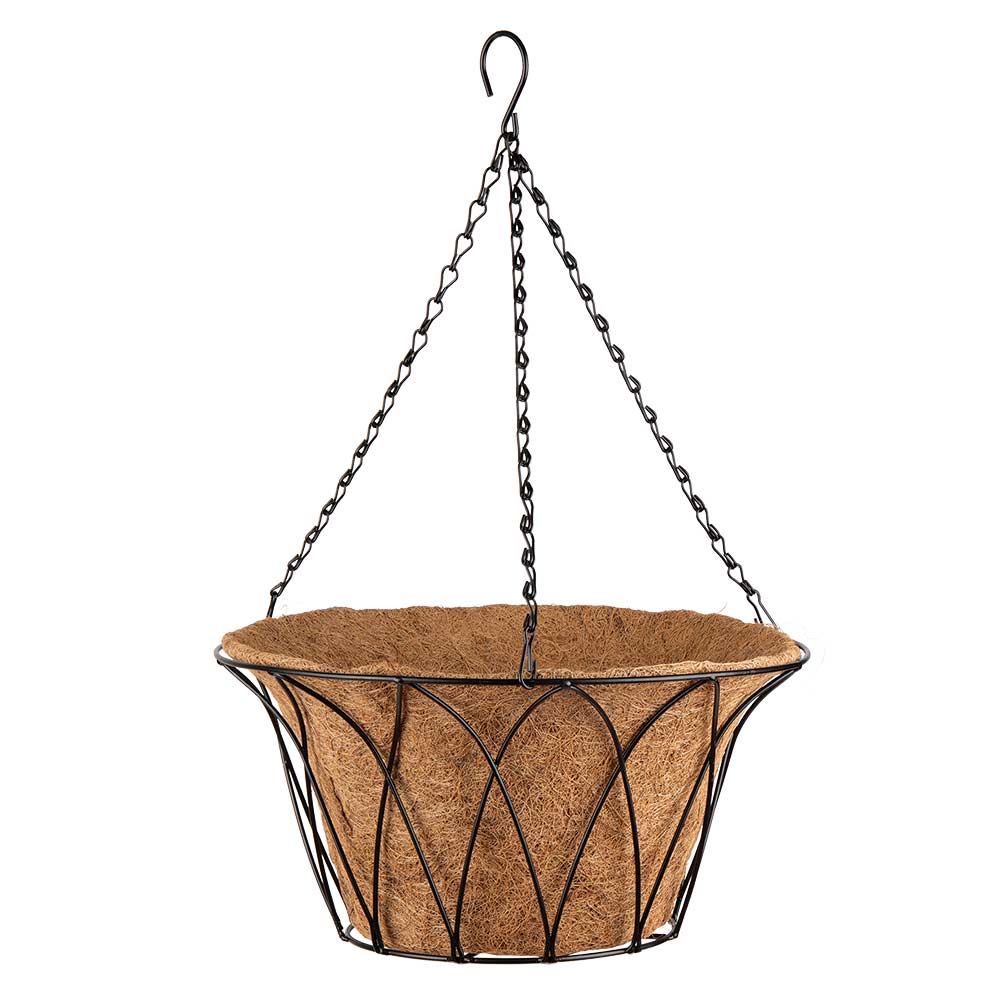 14 Inch Round Hanging Basket & Liner