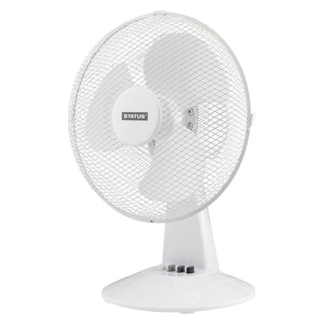 Status 12 inch fan on a white background