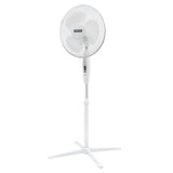 Status 16 inch standing fan on a white background
