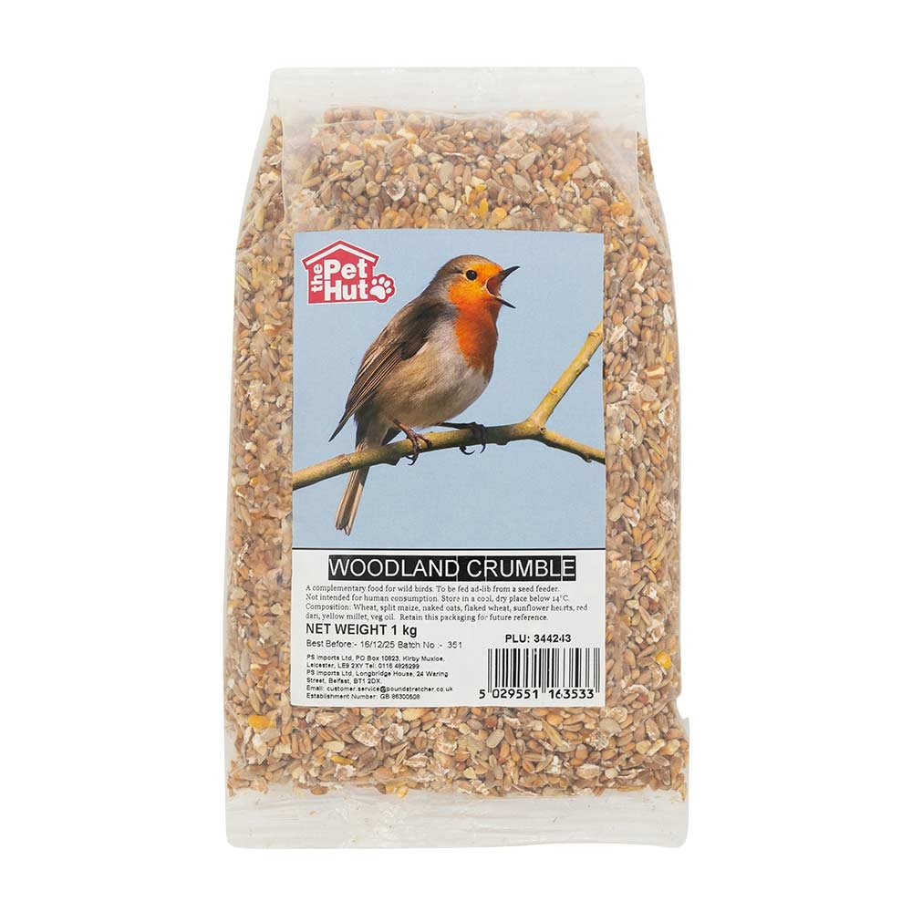 Woodland Crumble Wild Bird Feed 1Kg | Poundstretcher  344243