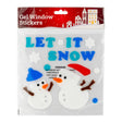 Let It Snow Window Gel Stickers  344262-LET IT SNOW