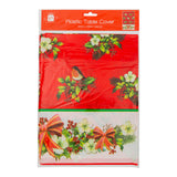 Christmas Plastic Table Cover 120cm x 180cm