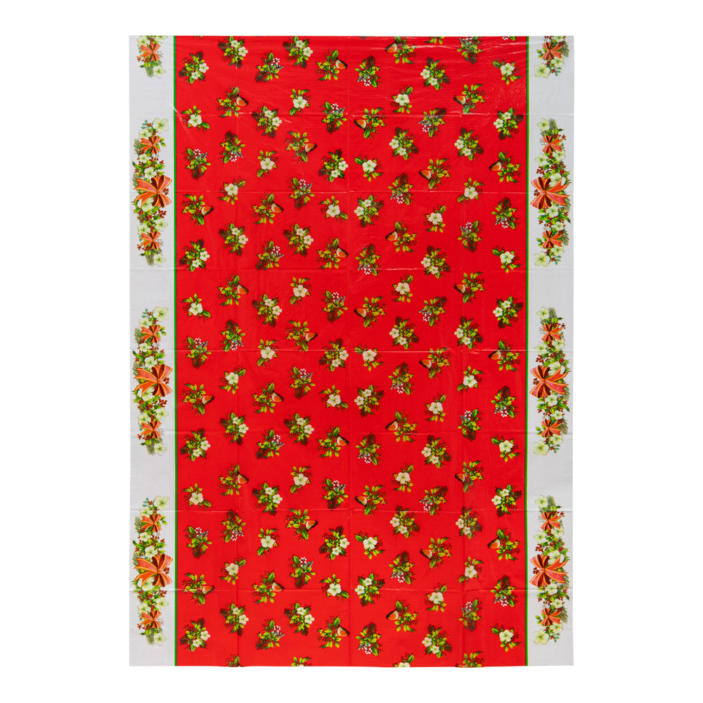 Christmas Plastic Table Cover 120cm x 180cm