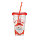 Festive Drinks Cup with Straw