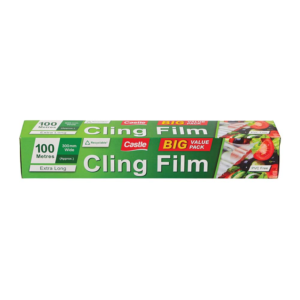 Castle Extra Long Cling Film 300mm x 100 Metres