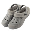 Women'S Fleeced Clogs - Grey & Purple 344761