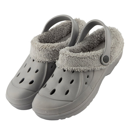 Women'S Fleeced Clogs - Grey & Purple 344761