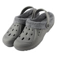 Men'S Fleeced Clogs - Grey & Purple 344763