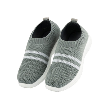 Tracers Womens Slip-Ons - Grey 344802