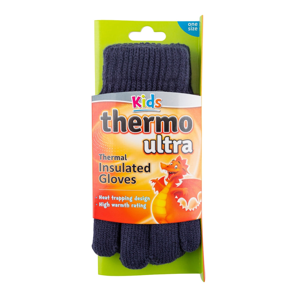 Kids Navy Thermo Ultra Gloves 344854-NAVY