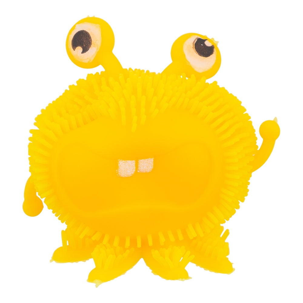 Toymania Squish Animals - Yellow Puffer Monster 345071 - YELLOW