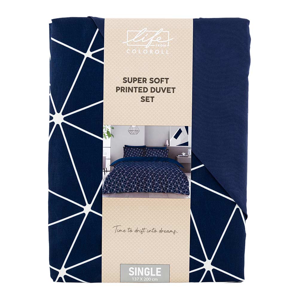 Printed Duvet Set Single