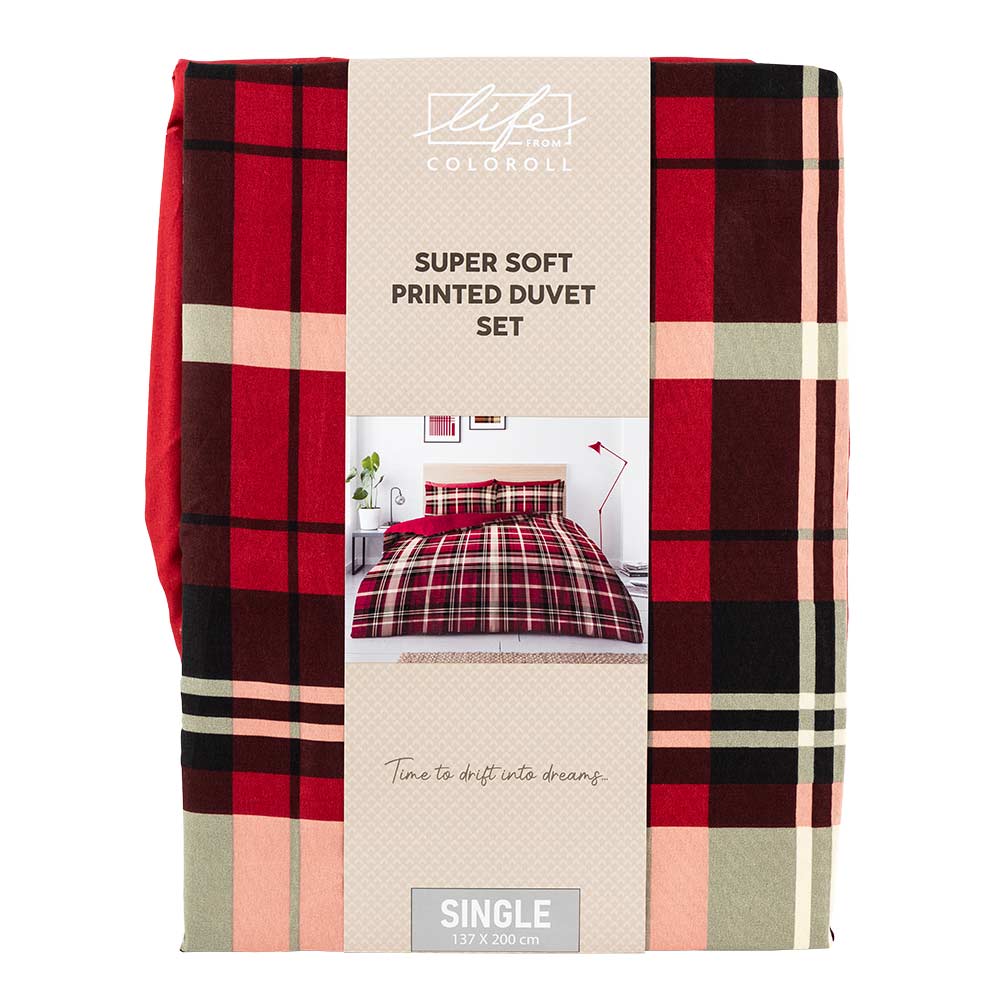 Printed Duvet Set Single