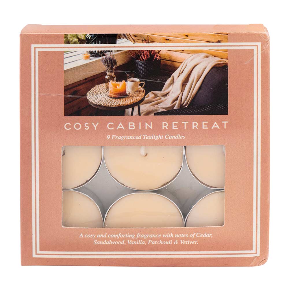 9 Pack Cocoa & Maple Scented Tealights