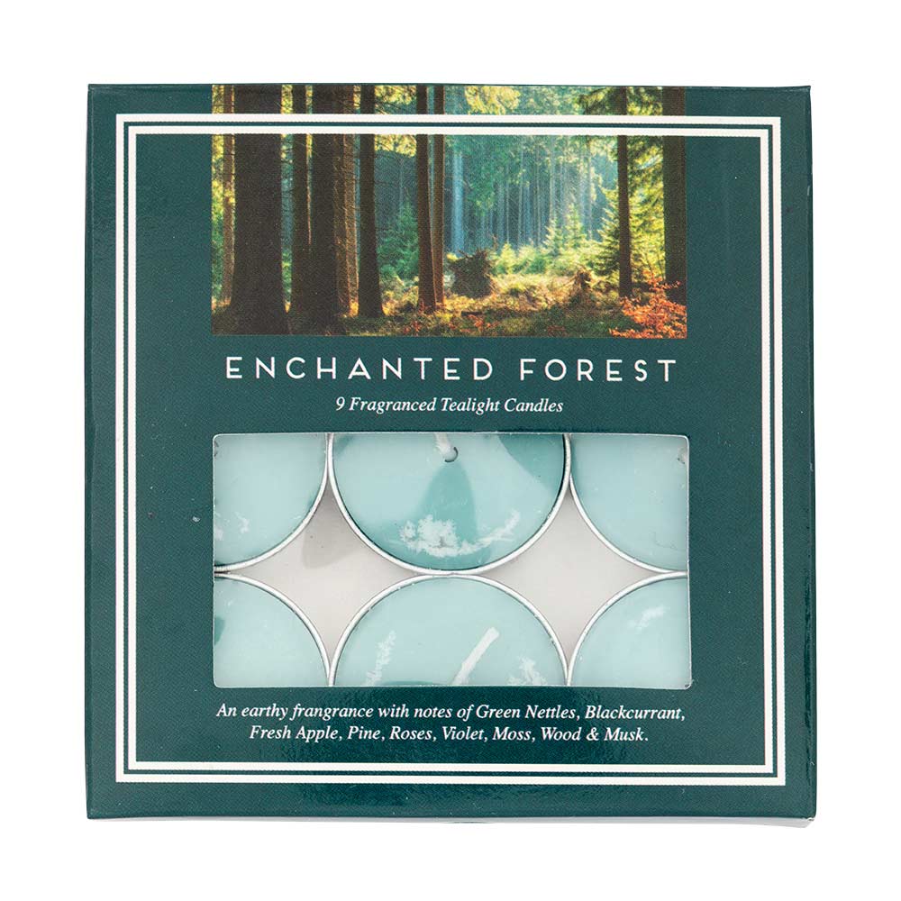 9 Pack Enchanted Forest Scented Tealights
