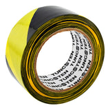 Tungsten Black and Yellow Hazard Tape