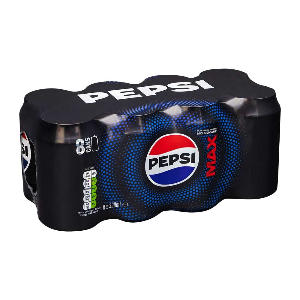 Pepsi Max 8 X 300Ml | Poundstretcher  345343