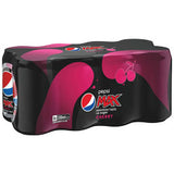 Pepsi Max Cherry Cola Soft Drink No Sugar 330ml x 8 Pack