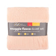 Snuggle Fleece Duvet King Set - Pink 345448