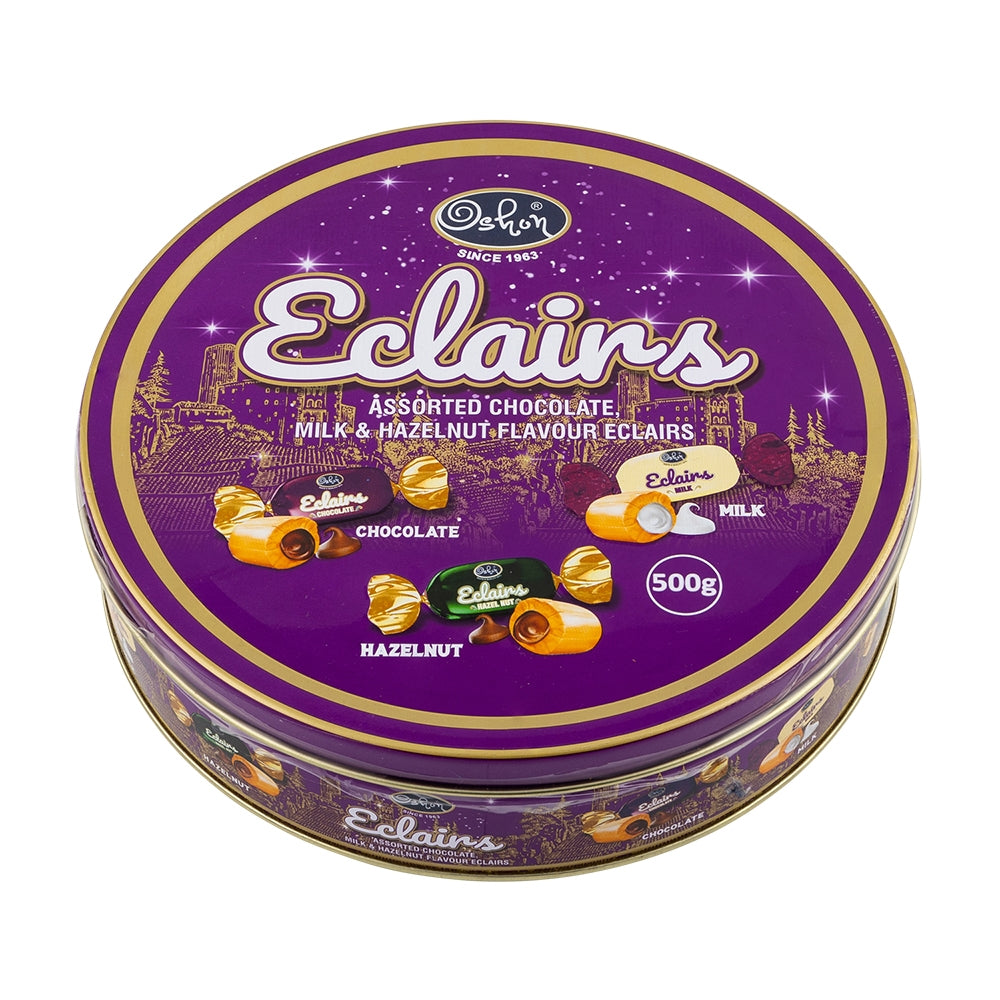 Oshon - Assorted Chocolate, Milk & Hazelnut Eclairs 500G 345573