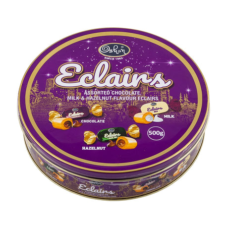 Oshon - Assorted Chocolate, Milk & Hazelnut Eclairs 500G 345573