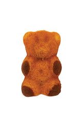 Barney chocolate soft baked bear on a white background