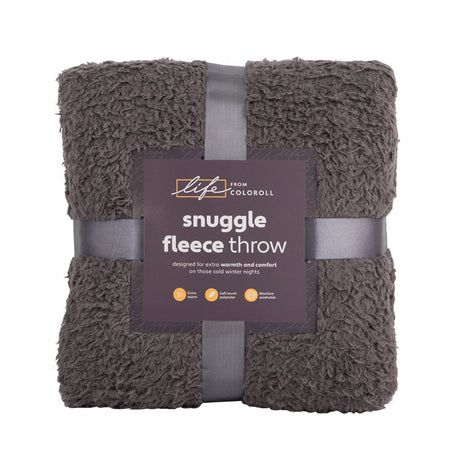 Snuggle Fleece Throw - Grey 345928