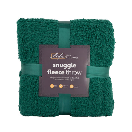 Snuggle Fleece Throw - Green 345931