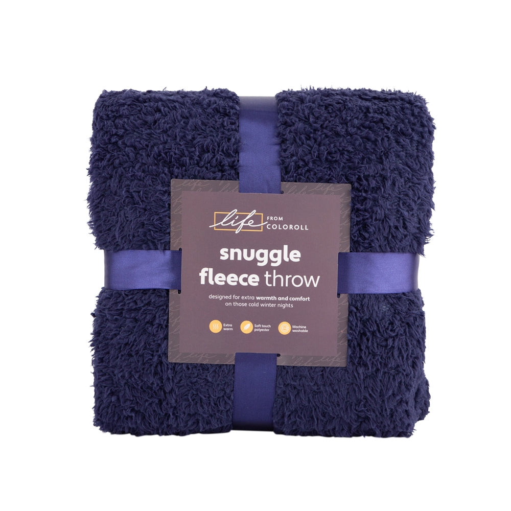 Snuggle Fleece Throw - Navy 345932