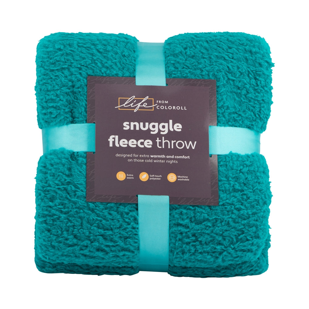 Snuggle Fleece Throw - Teal 345935