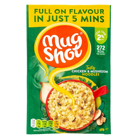 Mug Shot Chicken & Mushroom Noodles 68G | Poundstretcher  346011