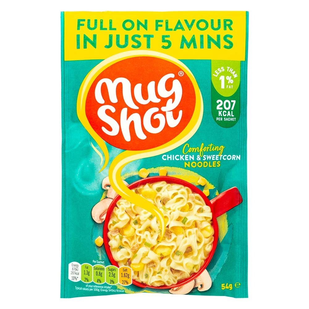Mug Shot Chicken & Sweetcorn Noodles 68G | Poundstretcher  346013