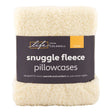 Cream Snuggle Fleece Pillowcases  | Poundstretcher  346165