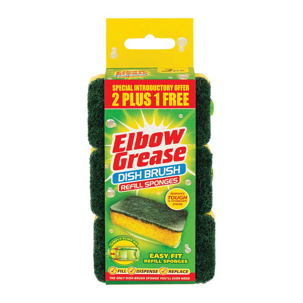 Elbow Grease Dish Brush Refill Sponges