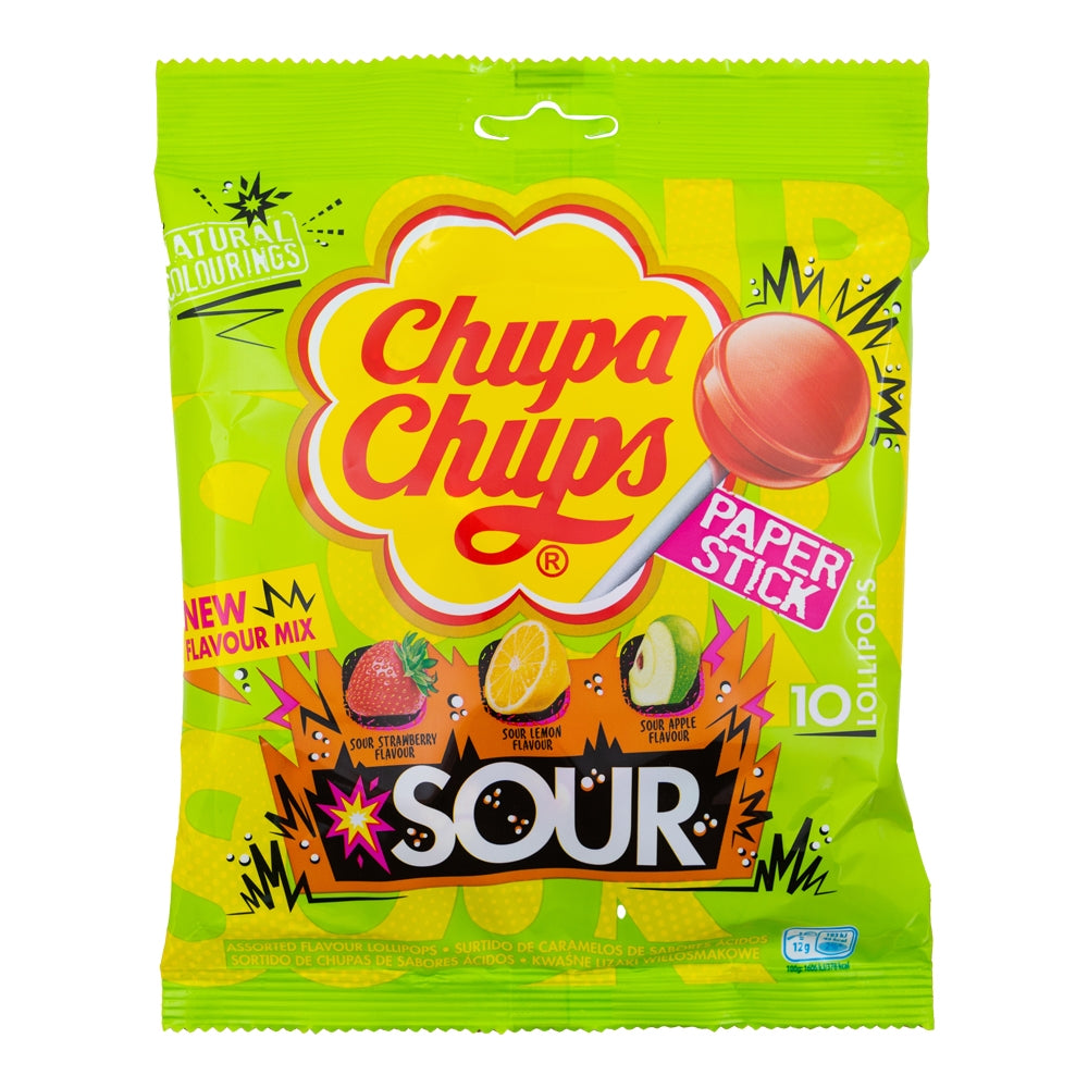 Chupa Chups Sour 10 Pack | Poundstretcher  346419