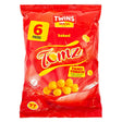Twin snacks baked tomz tangy tomato 6 pack on a white background