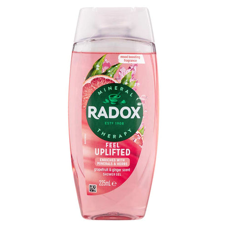 Radox feel uplifted body wash on a white background