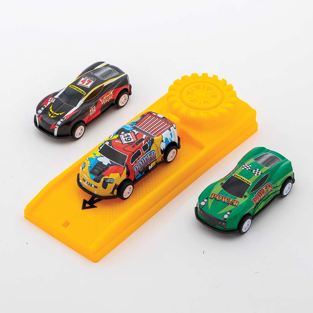 Race Cars with Launcher 3 Pack
