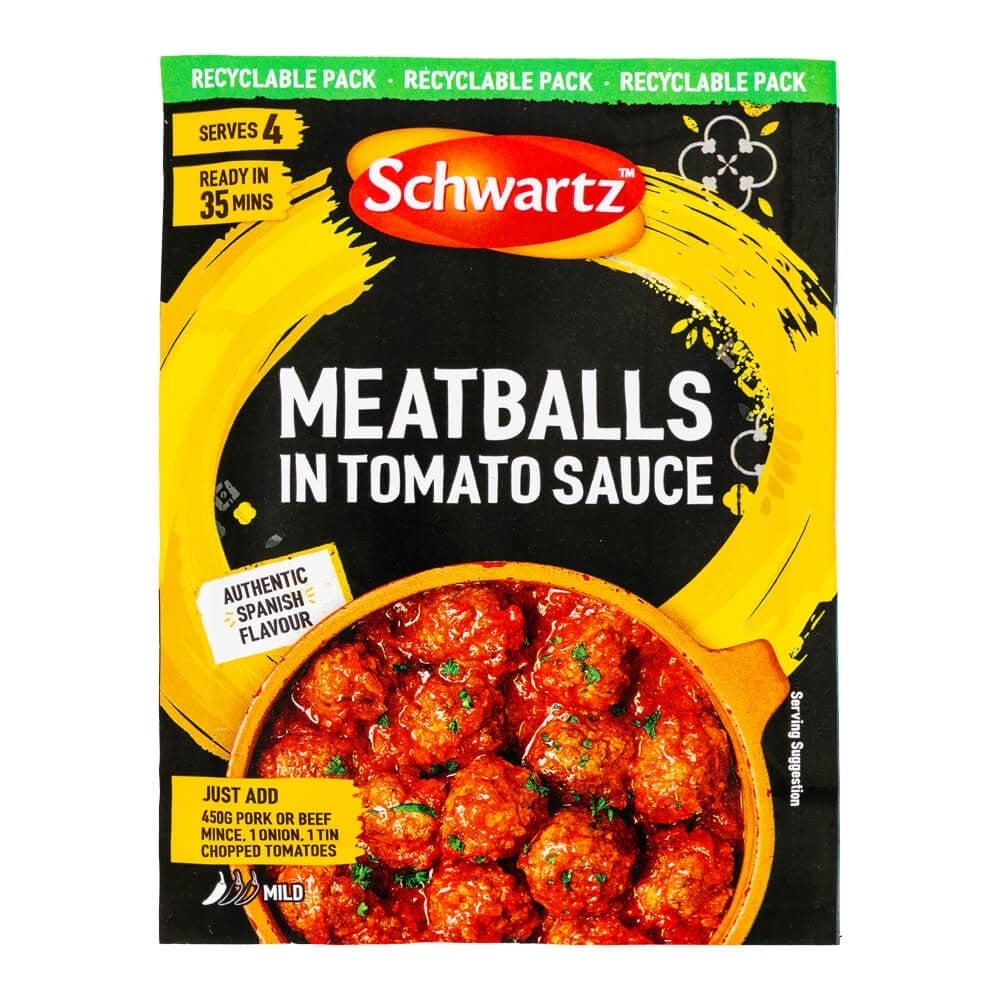 Schwartz Meatballs In Tomato Sauce Recipe Mix 30G | Poundstretcher 347013